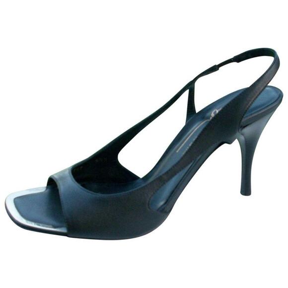 Donald Pliner Couture Nappa Leather Shoe New Metal Toe Rand Sandal $350 NIB - Picture 1 of 5